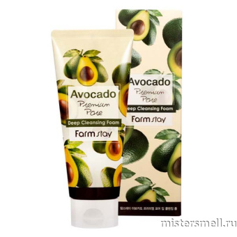 Купить оптом Пенка для умывания с маслом авокадо Farm Stay Avocado Deep Cleansing Foam 180 ml с оптового склада