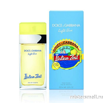 Купить Высокого качества Dolce Gabbana - Light Blue Italian Zest Pour Femme, 100 ml духи оптом