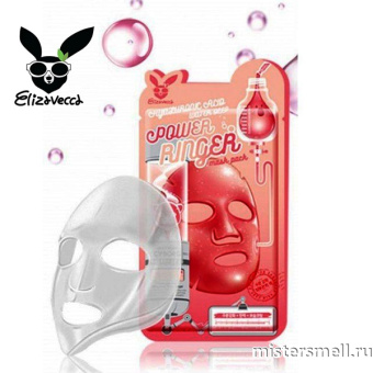 картинка Тканевая маска с гиалуроновой кислотой Elizavecca Hyaluronic Acid Water Deep Power Ringer Mask Pack 10шт от оптового интернет магазина MisterSmell