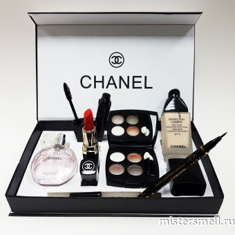 Купить оптом Подарочный набор косметики 6в1 Chanel с оптового склада