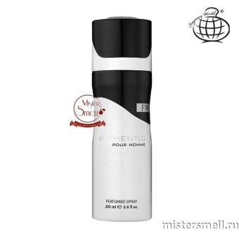 картинка Дезодорант Fragrance World Authentic Pour Homme (ОАЭ) духи от оптового интернет магазина MisterSmell