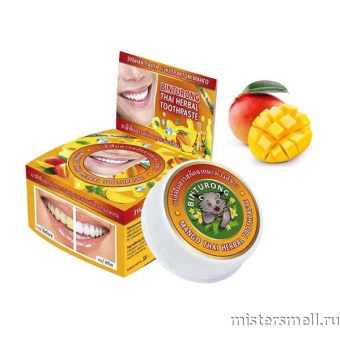 картинка Зубная паста с экстрактом манго Mango Binturong Thai Herbal Toothpaste 33gr от оптового интернет магазина MisterSmell
