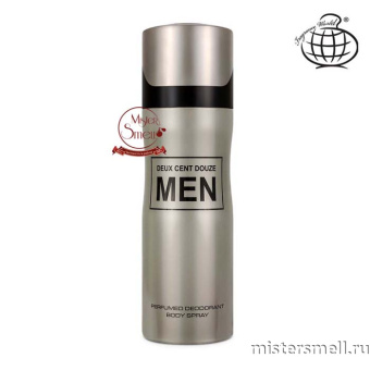 картинка Дезодорант Fragrance World Men Deux Cent Douze (ОАЭ) духи от оптового интернет магазина MisterSmell
