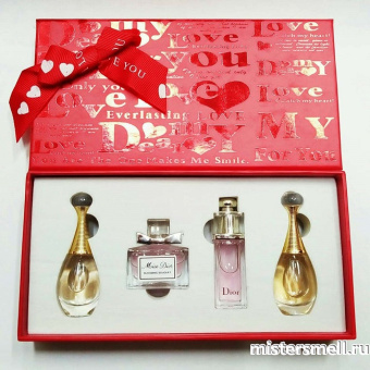 Купить Мини набор красный Dior Dear My Love Gift Box оптом