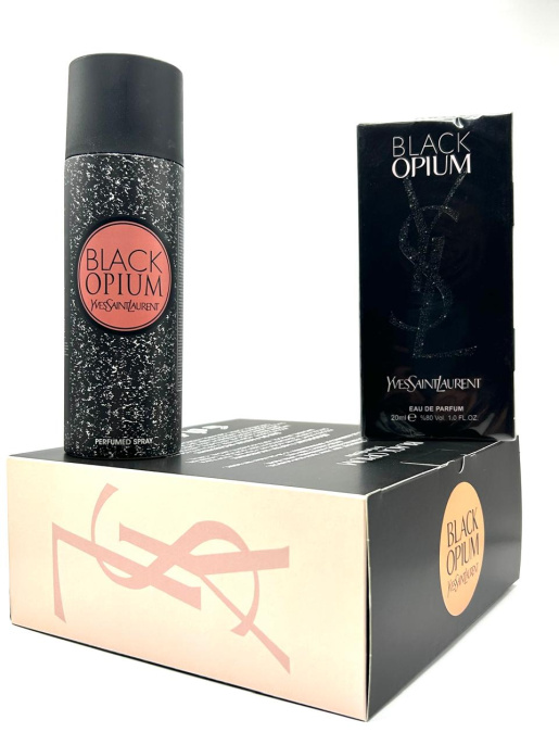 Набор парфюм+дейзик Yves Saint Laurent Black Opium 20+200 ml