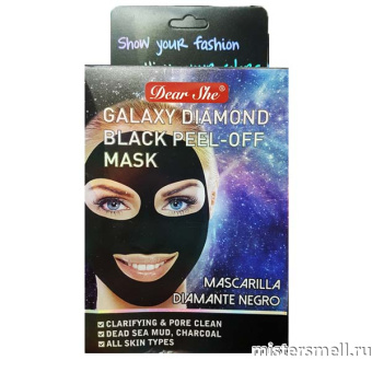 Купить оптом Маска-пилинг для лица Dear She Galaxy Diamond Black Peel-Off Mask (10шт) с оптового склада