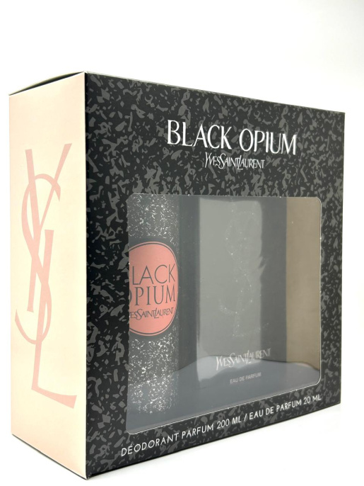 Набор парфюм+дейзик Yves Saint Laurent Black Opium 20+200 ml