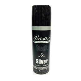 Арабский дезодорант Rasasi Black & Silver for Men 200 ml