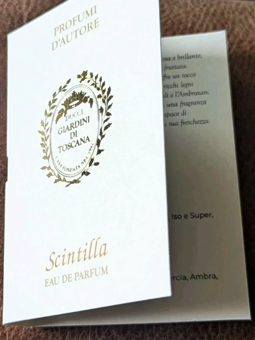 Пробник Оригинал Giardini Di Toscana Scintilla Eau De Parfum 2 ml