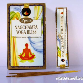 картинка Аромапалочки Ppure Nagchampa Yoga Bliss от оптового интернет магазина MisterSmell