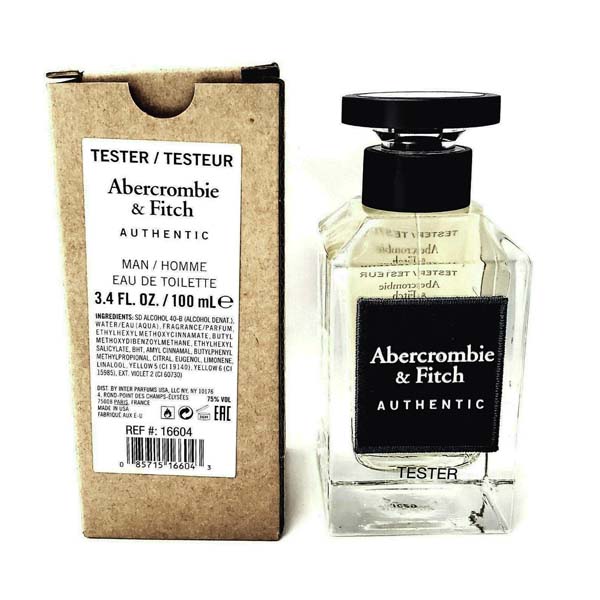 Тестер оригинал Abercrombie & Fitch Authentic Edt (M) 100 мл