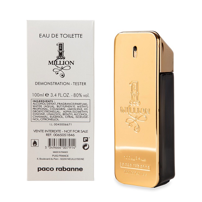 Тестер оригинал Paco Rabanne 1 Million Edt (M) 50 мл