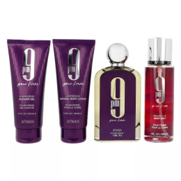 Набор оригинал Afnan 9 PM Pour Femme Purple Luxury Gift Set (3x100+150ml)