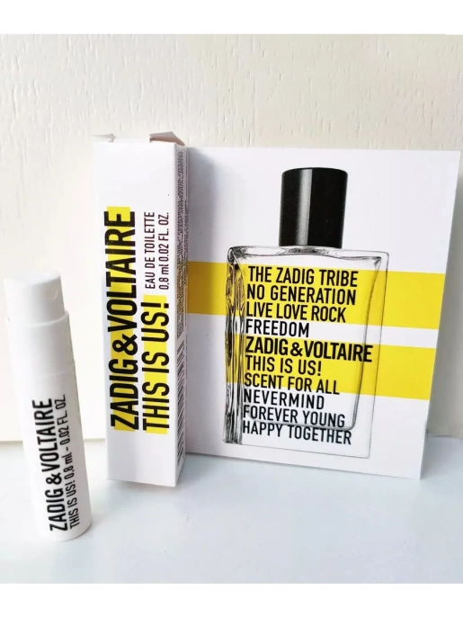 Пробник Оригинал Zadig&Voltaire This Is Us! 0.8 ml