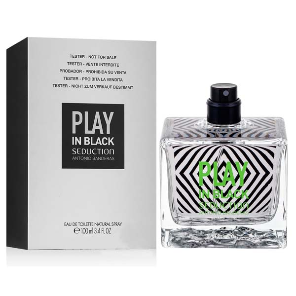Тестер оригинал Antonio Banderas Play Seduction In Black Edt (M) 100 мл
