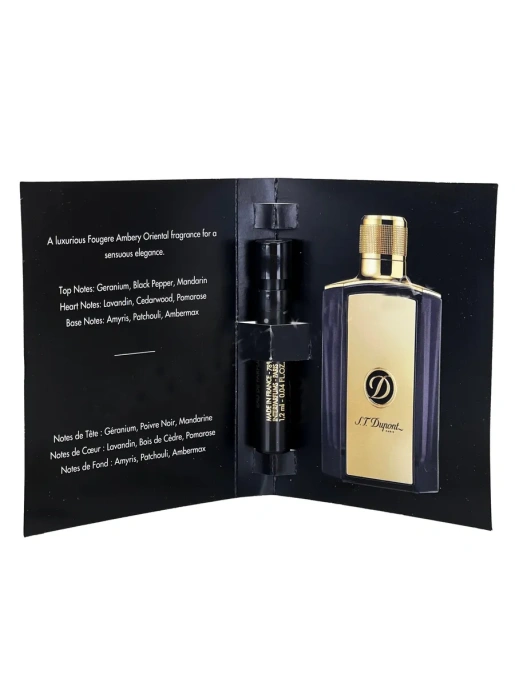 Пробник Оригинал S.T. Dupont Be Exceptional Gold 1.2 ml
