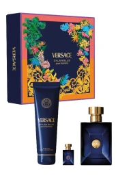 Набор оригинал Versace Dylan Blue Pour Homme 100ml+5ml+150ml Sh/G