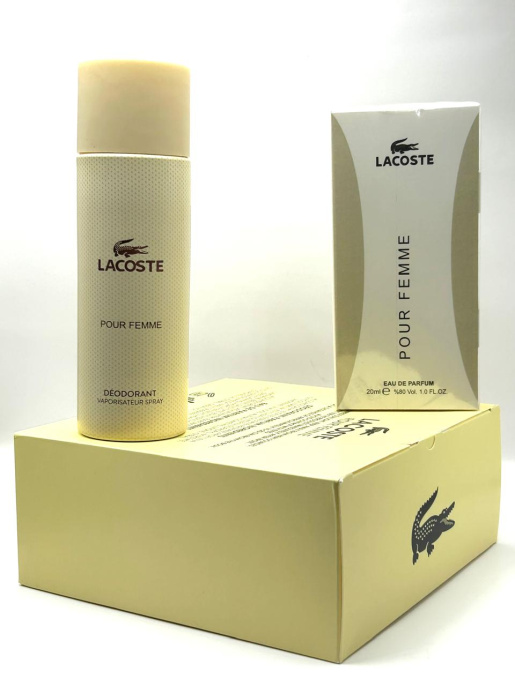 Набор парфюм+дейзик Lacoste Pour Femme 20+200 ml