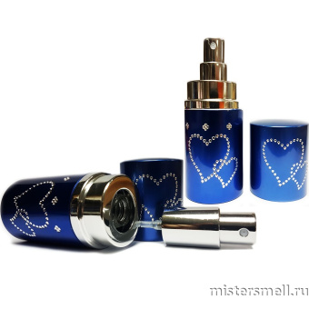 картинка Флакон спрей для духов 30 мл. (12шт) алюминиевый Blue от оптового интернет магазина MisterSmell
