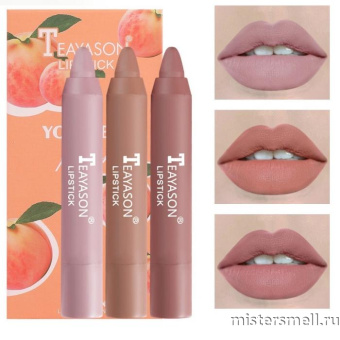 Купить оптом Набор водостойких помад с экстрактом персика Teayason Lipstick You're A Peach 3шт с оптового склада