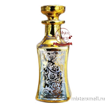 картинка Графин для наливного парфюма "Золотой Вензель" 200мл от оптового интернет магазина MisterSmell