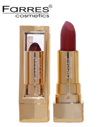 Помада нюдовая матовая Farres 5006-A Тон 01 вишнево-красный