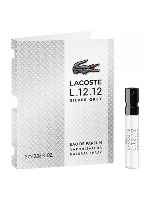 Пробник Оригинал Lacoste L.12.12 Silver Grey Parfum 2 ml