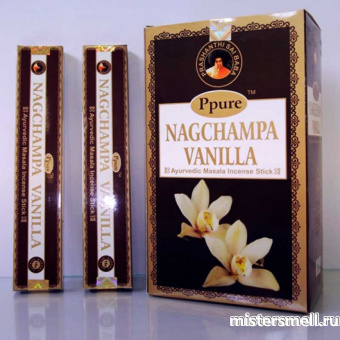 картинка Аромапалочки Ppure Nagchampa Vanilla от оптового интернет магазина MisterSmell