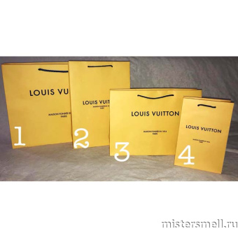 картинка Пакет Louis Vuitton Yellow бумажный в асс-те от оптового интернет магазина MisterSmell