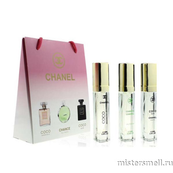 Купить Подарочный пакет Chanel 3x15 оптом