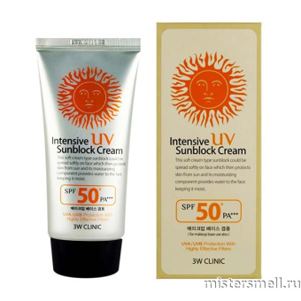 Купить оптом Солнцезащитный крем 3W Clinic Intensive UV Sunblock Cream SPF50+/PA+++ 70 ml с оптового склада