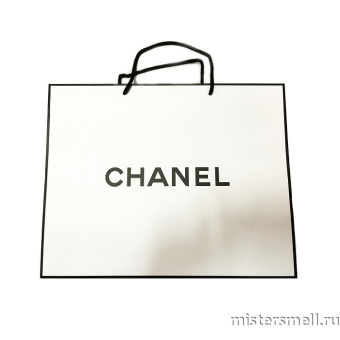 картинка Пакет (10шт) Chanel белый бумажный средний от оптового интернет магазина MisterSmell