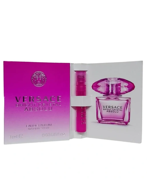 Пробник Оригинал VERSACE Bright Crystal Absolu Сияющий Абсолютный Парфюм 1 ml