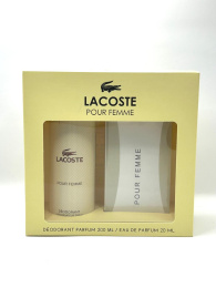 Набор парфюм+дейзик Lacoste Pour Femme 20+200 ml