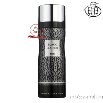 картинка Дезодорант Fragrance World Black Leather Men  (ОАЭ) духи от оптового интернет магазина MisterSmell
