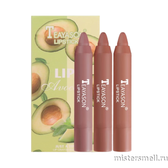 Купить оптом Набор водостойких помад с маслом авокадо Teayason Lipstick Avocado Lips 3 шт с оптового склада