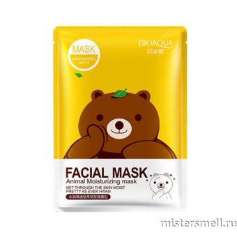 Купить оптом Маска тканевая (Мишка) BioAqua Facial Mask Animal с оптового склада