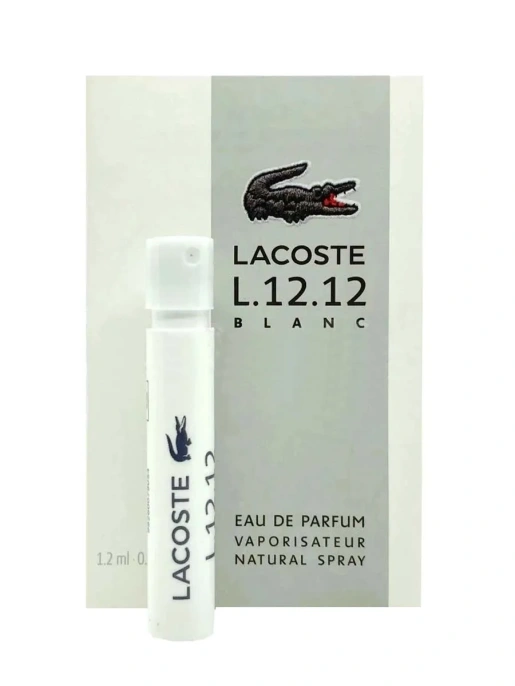 Пробник Оригинал Lacoste L.12.12 Blanc Eau De Parfume 1.2 ml