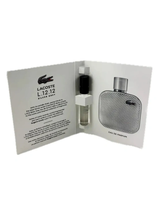 Пробник Оригинал Lacoste L.12.12 Silver Grey Parfum 2 ml