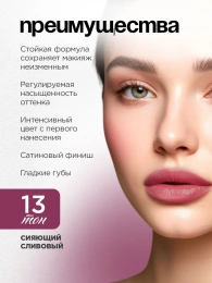 Помада Vivienne Sabo Nude Createur тон 13 сияющий сливовый