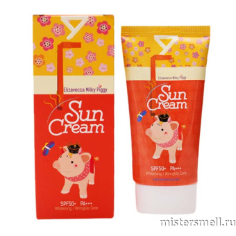Купить оптом Солнцезащитный крем Elizavecca Milky Piggy Sun Cream SPF50+ PA+++ с оптового склада