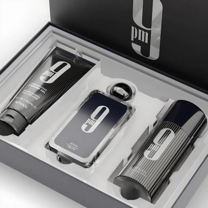 Набор оригинал Afnan 9 PM Pour Homme Luxury Gift Set (2x150+100ml)