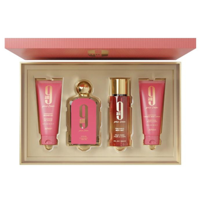 Набор оригинал Afnan 9 AM Pour Femme Luxury Gift Set (3x100+150ml)