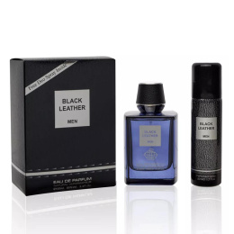 Fragrance World - Black Leather Men Free Deo Spray Inside 100 ml