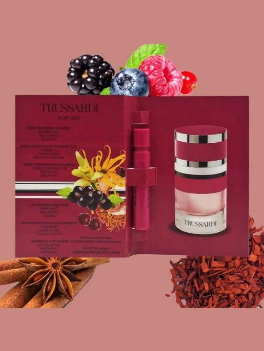 Пробник Оригинал Trussardi Ruby Red Eau De Parfum Рубиново Красный 1.2 ml
