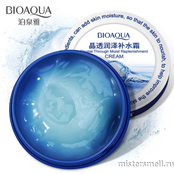Купить оптом Крем для лица с гиалуроновой кислотой BioAqua Crystal Through Moist Replenishment Cream 38 gr с оптового склада