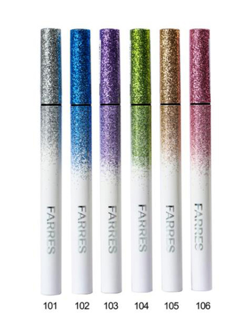 Подводка водостойкая с шиммером Farres фиолетовая Тон 103