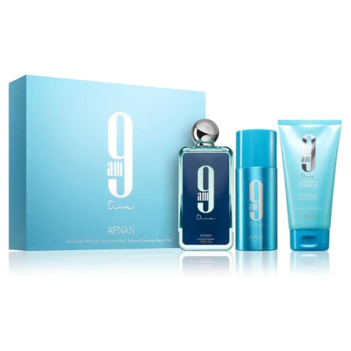 Набор оригинал Afnan 9 AM Dive Luxury Gift Set (2x150+100ml)
