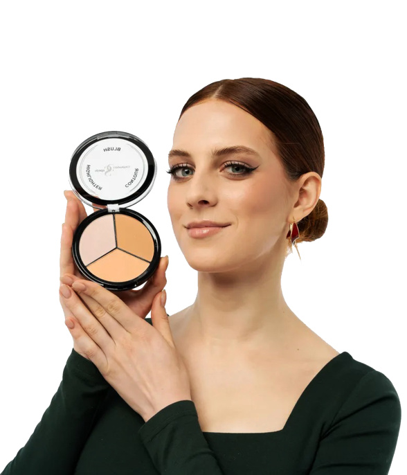 Контуринг для лица профессиональный Хайлайтер Румяна Spada Тон 02