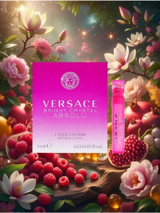 Пробник Оригинал VERSACE Bright Crystal Absolu Сияющий Абсолютный Парфюм 1 ml